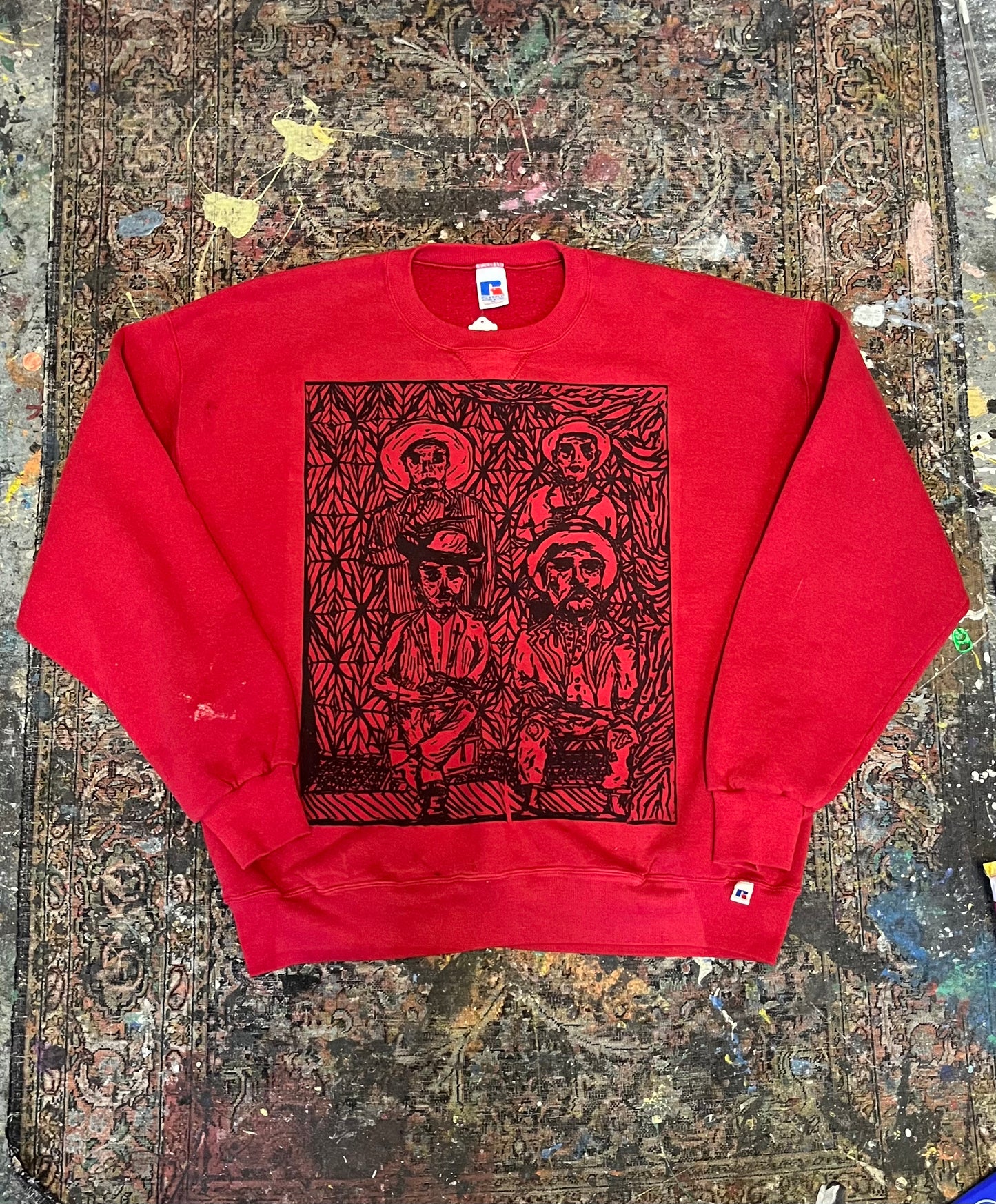 4 Amigos Crewneck Red