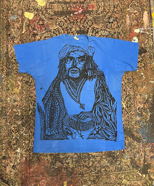 Pensive Man Tee Blue