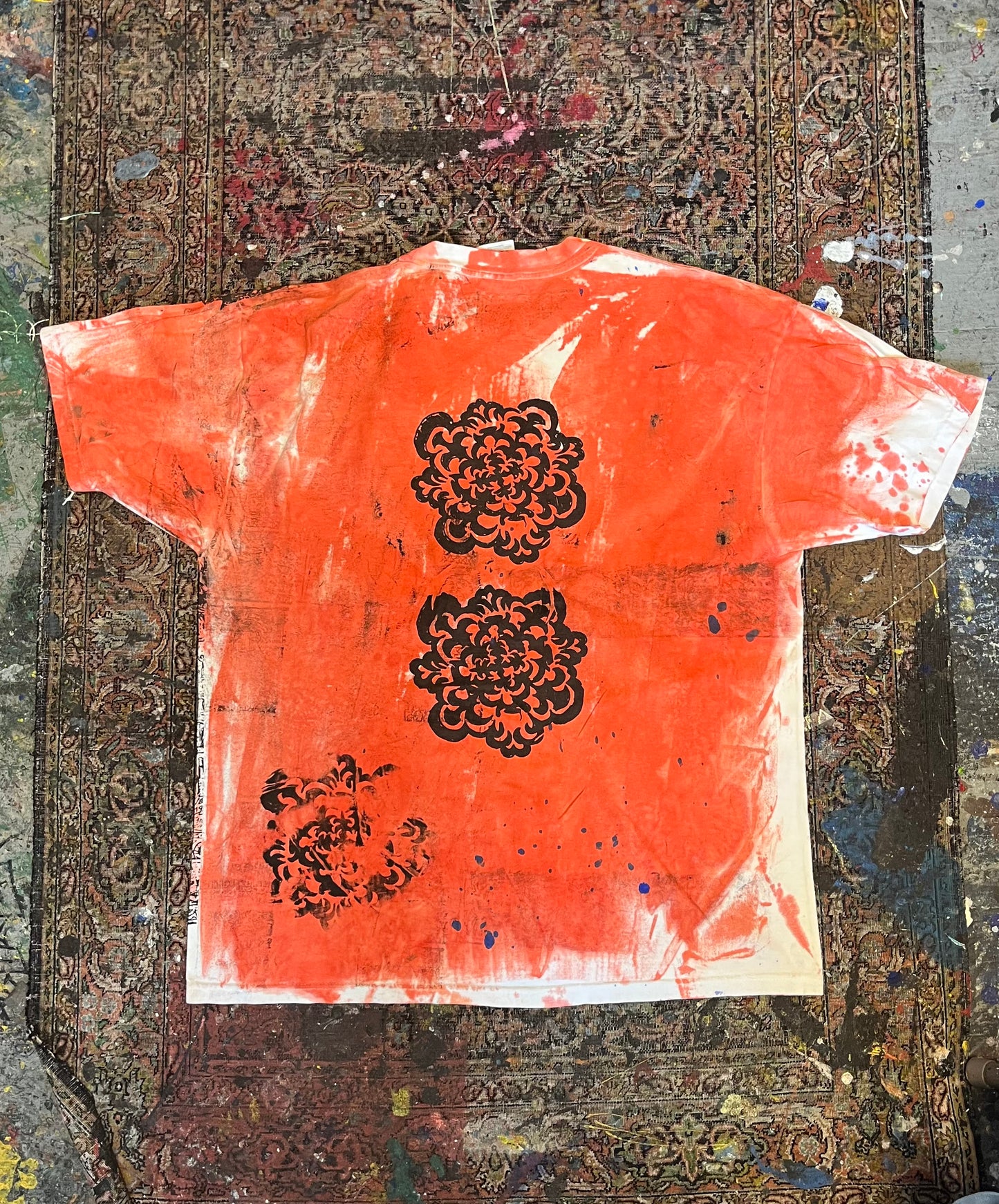 All Over Collage Print Tee Red