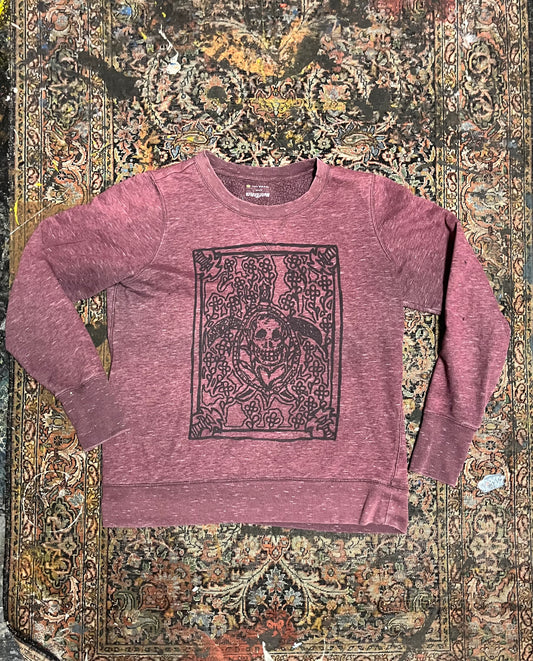 Turtle Print Crewneck Purple